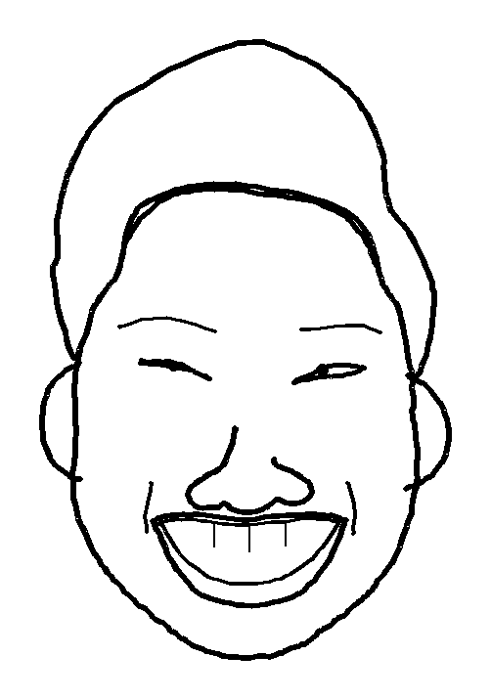 シューラーで描いた似顔絵の見本